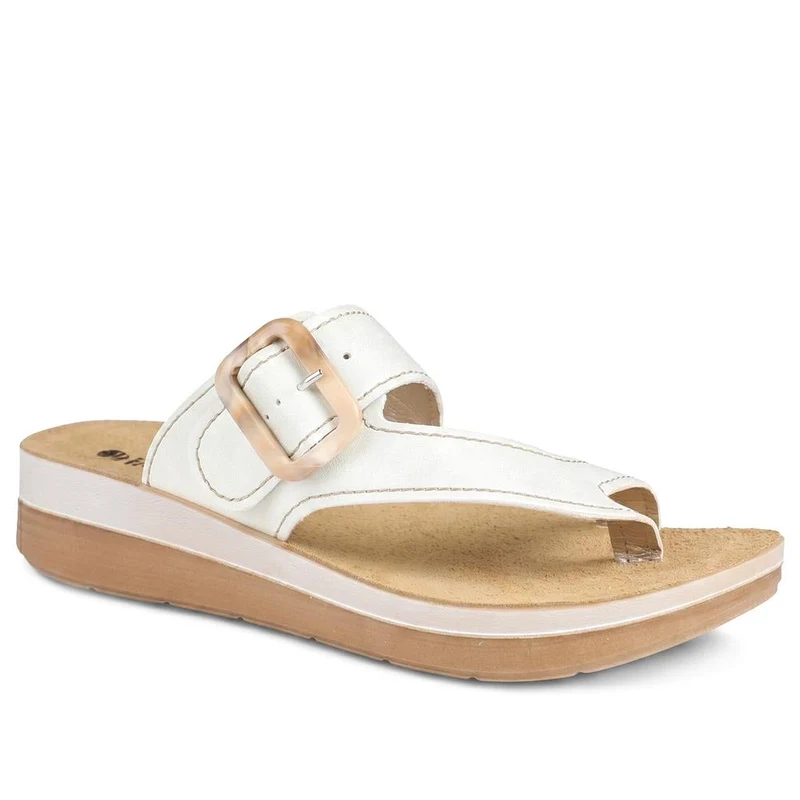 Inblu Buckle Fasten Toe Post Sandals - INB43056 / 330 395