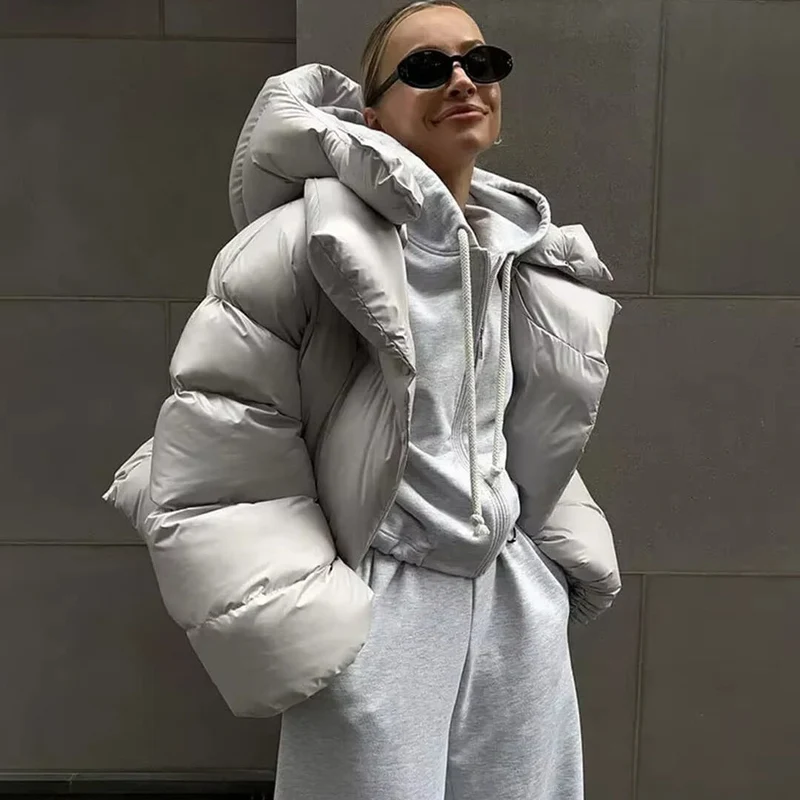 Emilia | Damen Winter-Übergroße Steppjacke