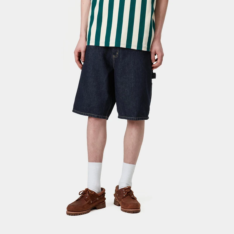 Carhartt WIP Herren Single Knee Smith Denim Short | Blau vorgewaschen