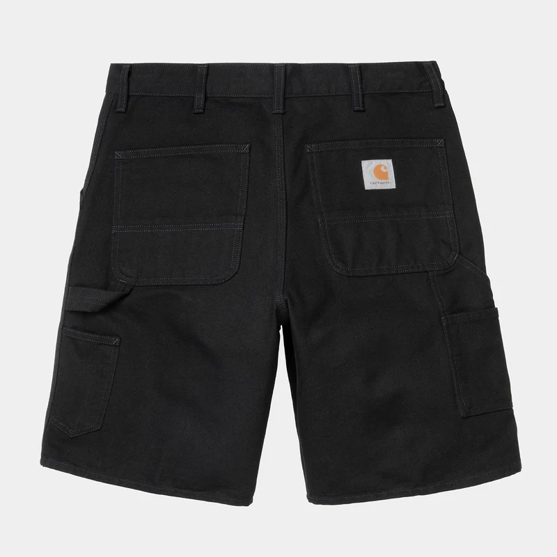 Carhartt WIP Herren Single Knee Kurz | Schwarz gespült