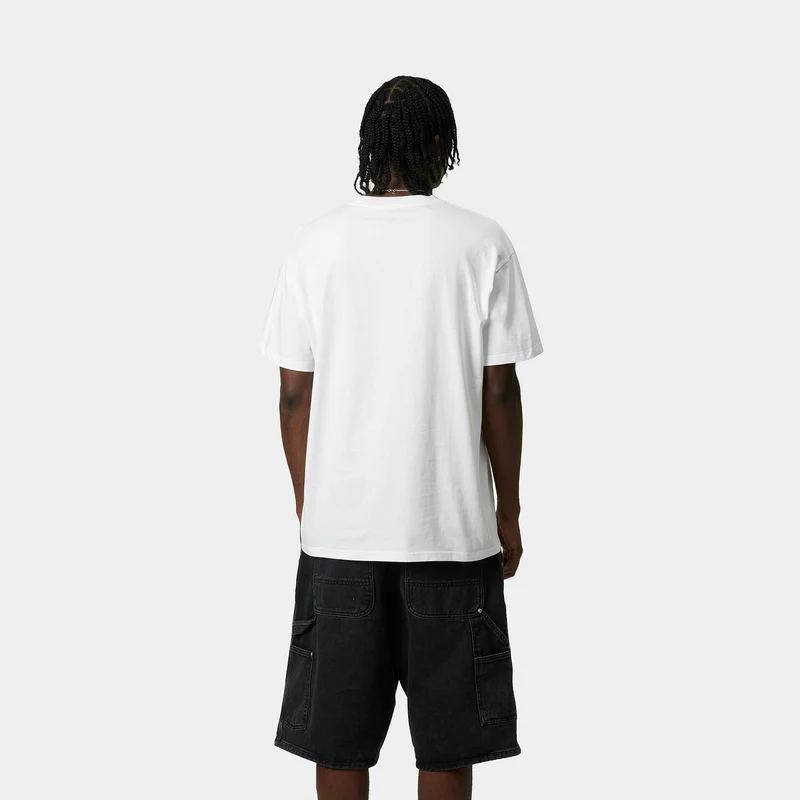 Carhartt WIP Herren Drip Script T-Shirt | Weiß