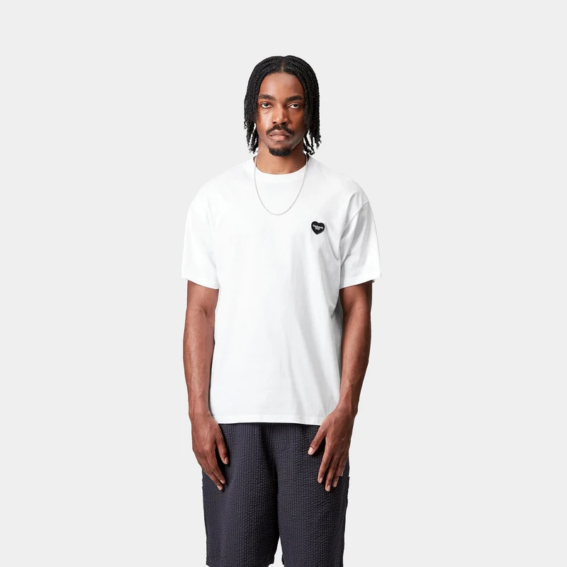 Carhartt WIP Herren Heart II Hartt T-Shirt | Weiß