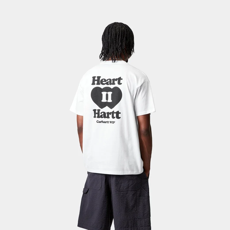 Carhartt WIP Herren Heart II Hartt T-Shirt | Weiß
