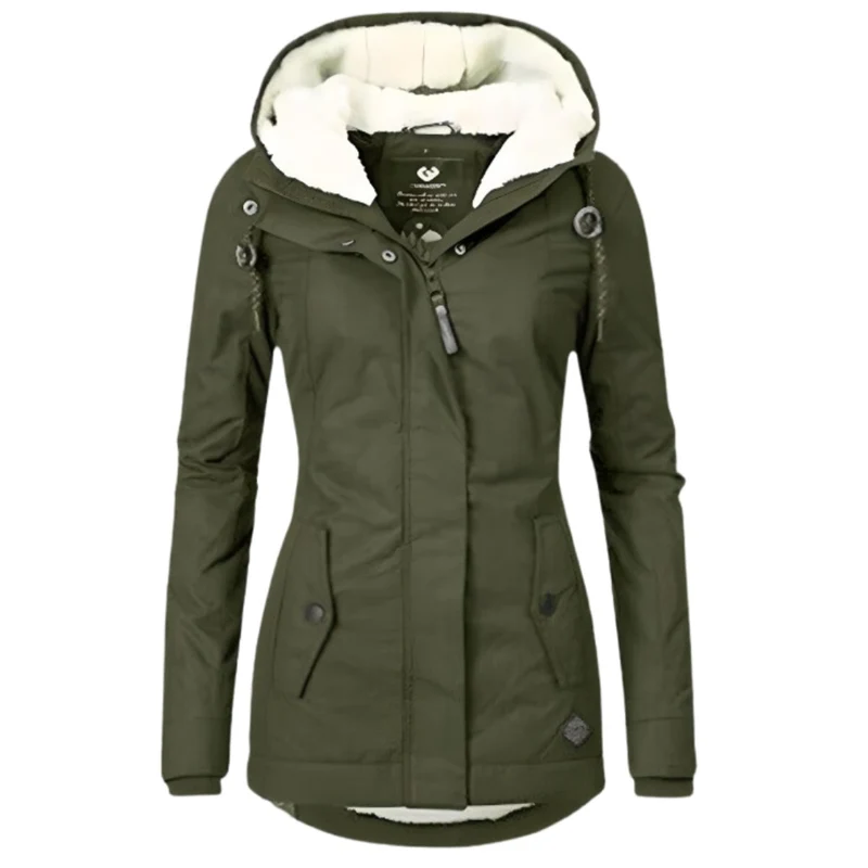 Nora | Damen Winterparka Sherpa-Gefüttert Wasserabweisend Tailliert Women Coat