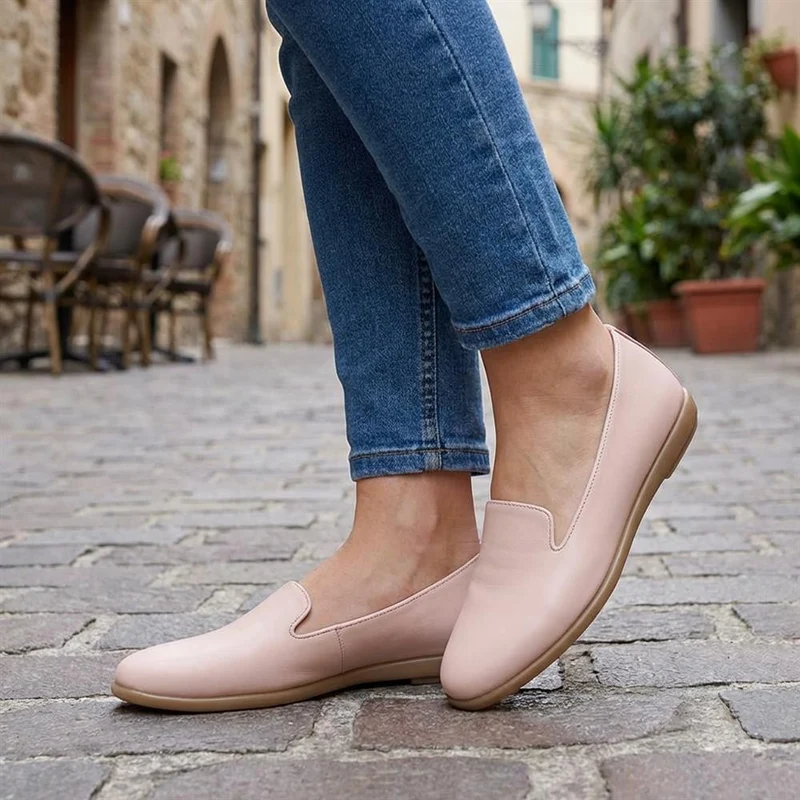 Flat-Soled Casual Slip-On Shoes - UPSKY42000 / 327 913 - Blush