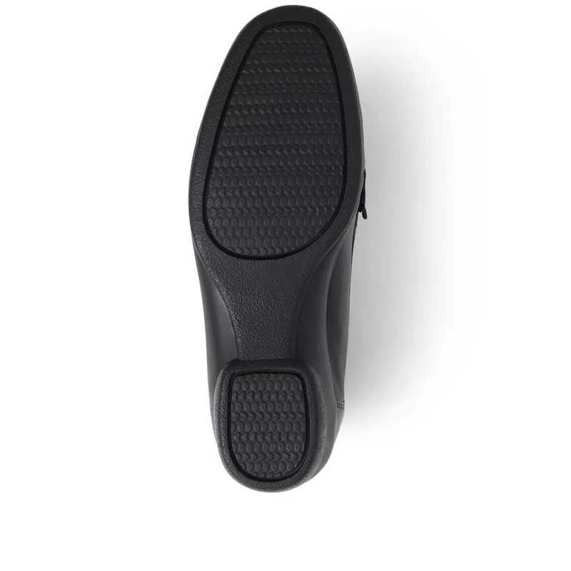 Leather Slip-On Loafers - NAP38023 / 325 236 - Navy