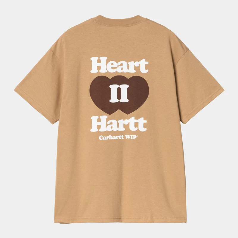 Carhartt WIP Herren Heart II Hartt T-Shirt | Dusty Hamilton Braun