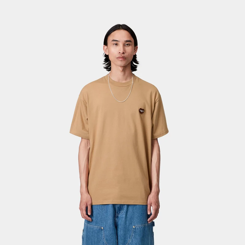 Carhartt WIP Herren Heart II Hartt T-Shirt | Dusty Hamilton Braun