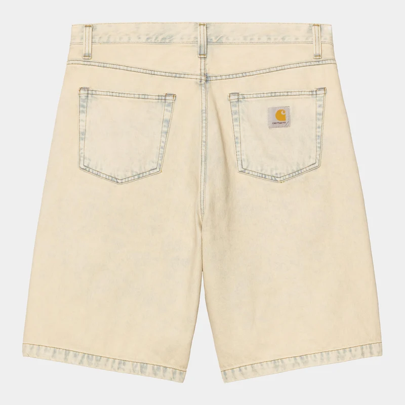 Carhartt WIP Herren Landon Robertson Denim Shorts | Blau Sand Gebleicht