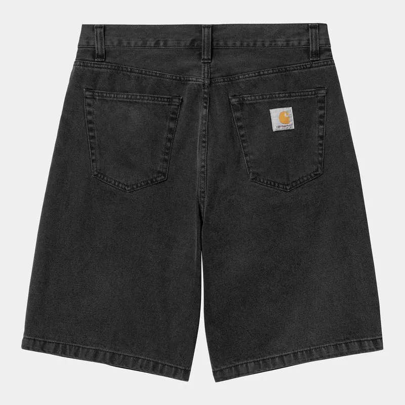 Carhartt WIP Herren Landon Robertson Jeansshorts | Schwarz Stone Washed
