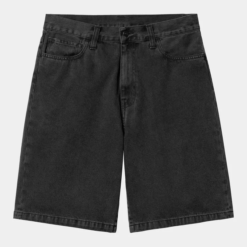 Carhartt WIP Herren Landon Robertson Jeansshorts | Schwarz Stone Washed