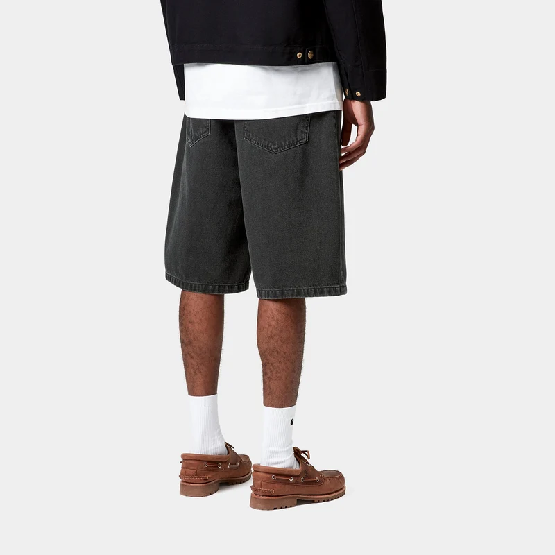 Carhartt WIP Herren Landon Robertson Jeansshorts | Schwarz Stone Washed