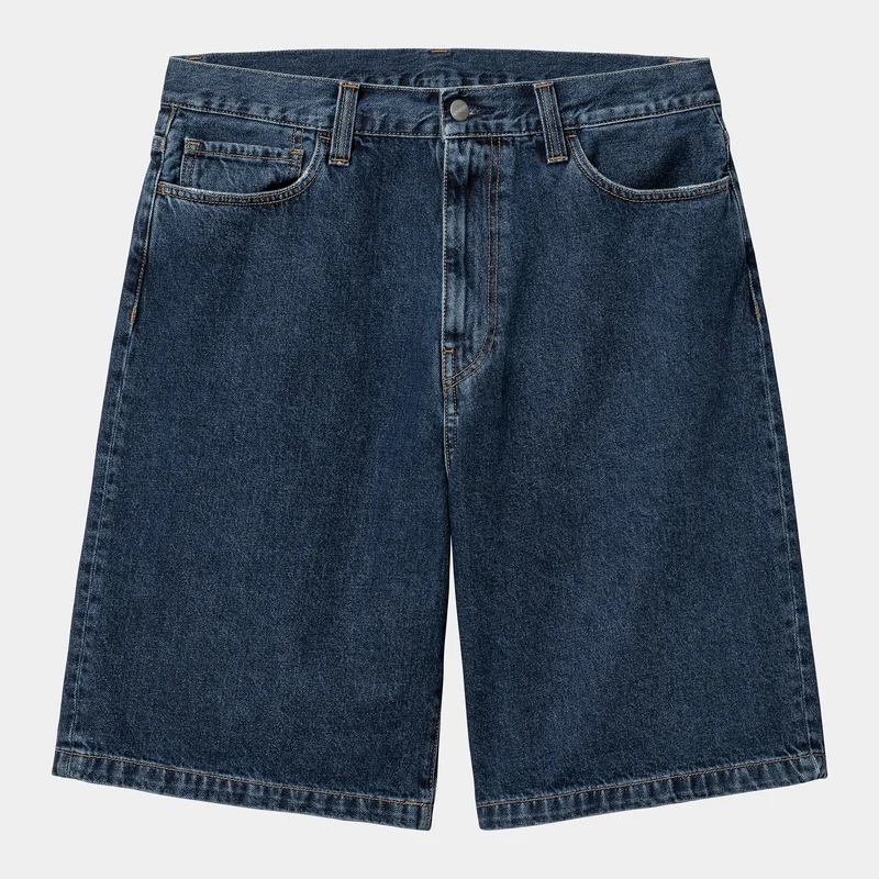 Carhartt WIP Herren Landon Robertson Jeansshorts | Blau Stone Washed