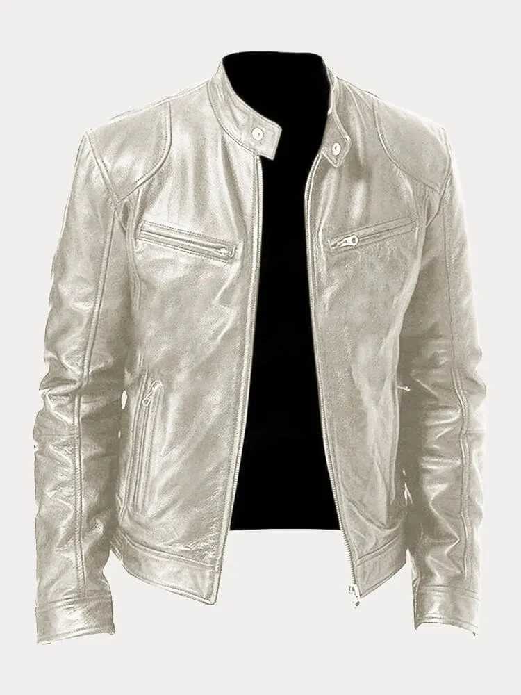Nicole | Damen Stylische Streetwear Moto Lederjacke