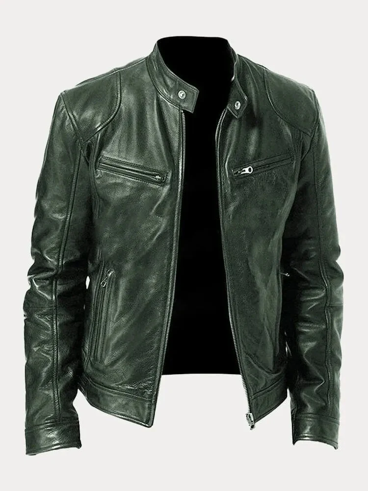 Nicole | Damen Stylische Streetwear Moto Lederjacke