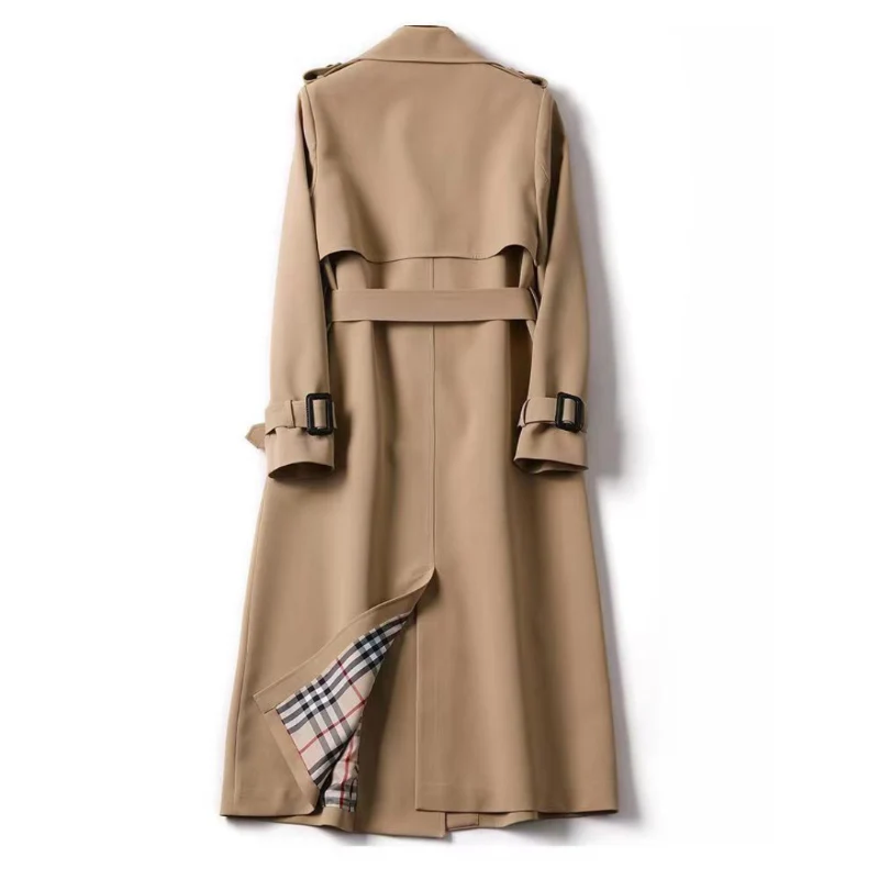 Amira | Damen Klassischer Trenchcoat mit Gürtel für den Winter