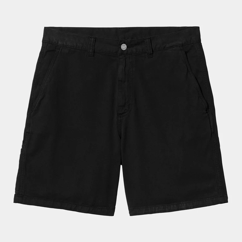 Carhartt WIP Drewe Fountain Twill Shorts für Herren | Schwarz gespült