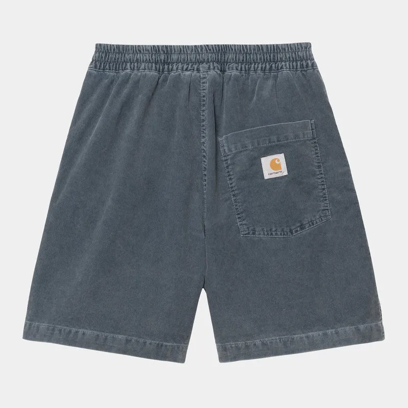 Carhartt WIP Herren Reynold Forsyth Cordshorts | Dunkelblau, Dunkel gewaschen