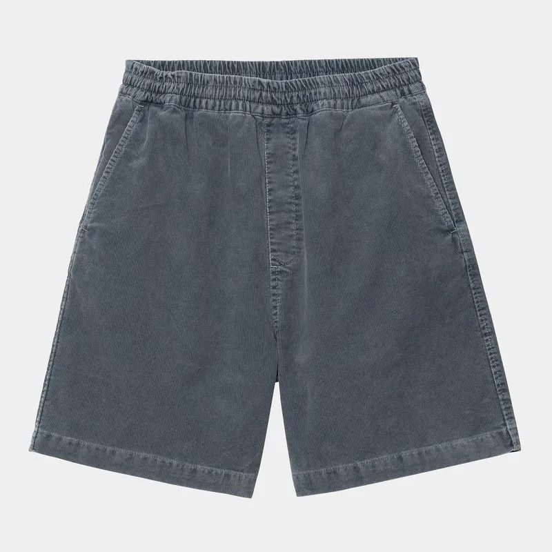 Carhartt WIP Herren Reynold Forsyth Cordshorts | Dunkelblau, Dunkel gewaschen