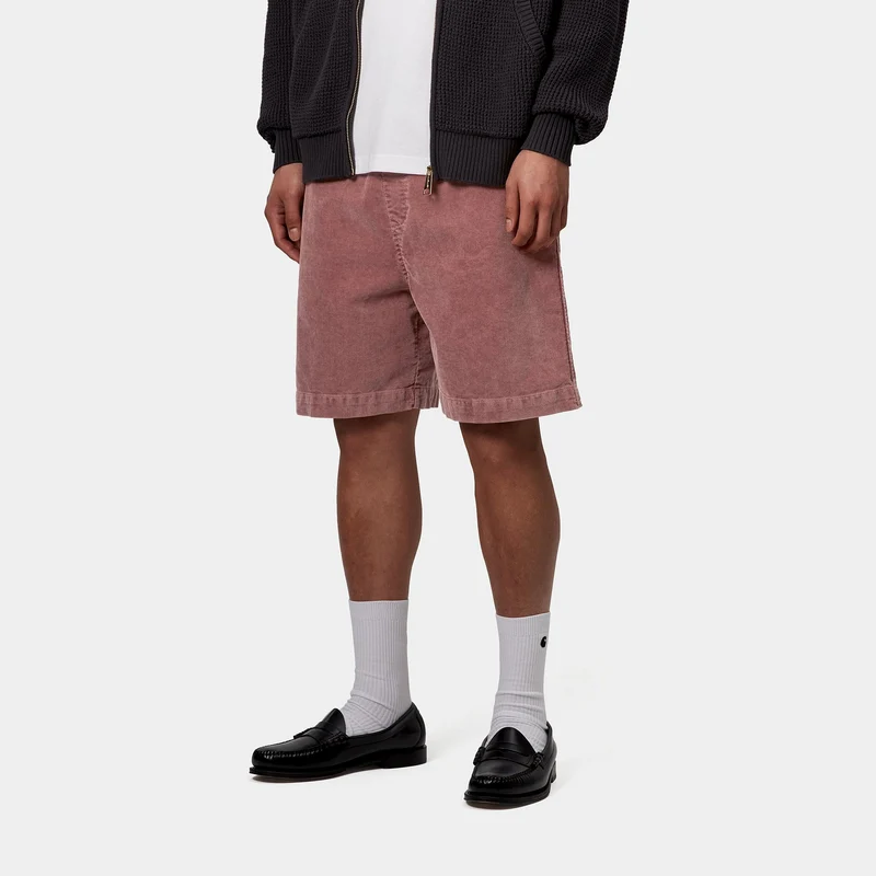 Carhartt WIP Herren Reynold Forsyth Cordshorts | Altrosa Altverwaschen