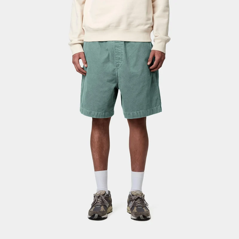 Carhartt WIP Herren Reynold Forsyth Cordshorts | Silver Pine Dusky Washed