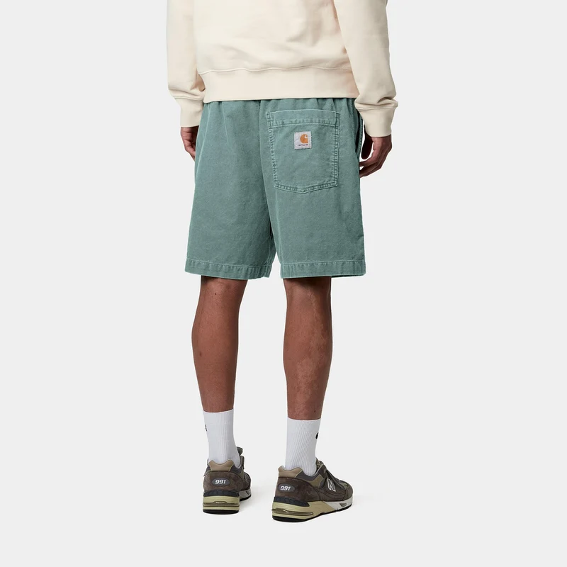 Carhartt WIP Herren Reynold Forsyth Cordshorts | Silver Pine Dusky Washed