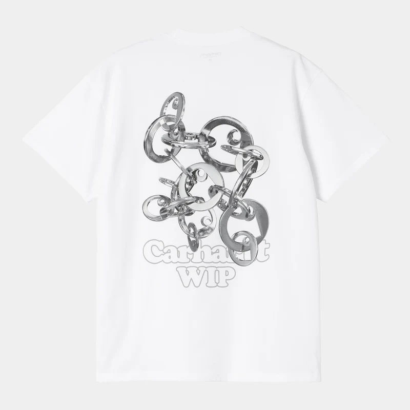 Carhartt WIP Herren Linked Charms T-Shirt | Weiß