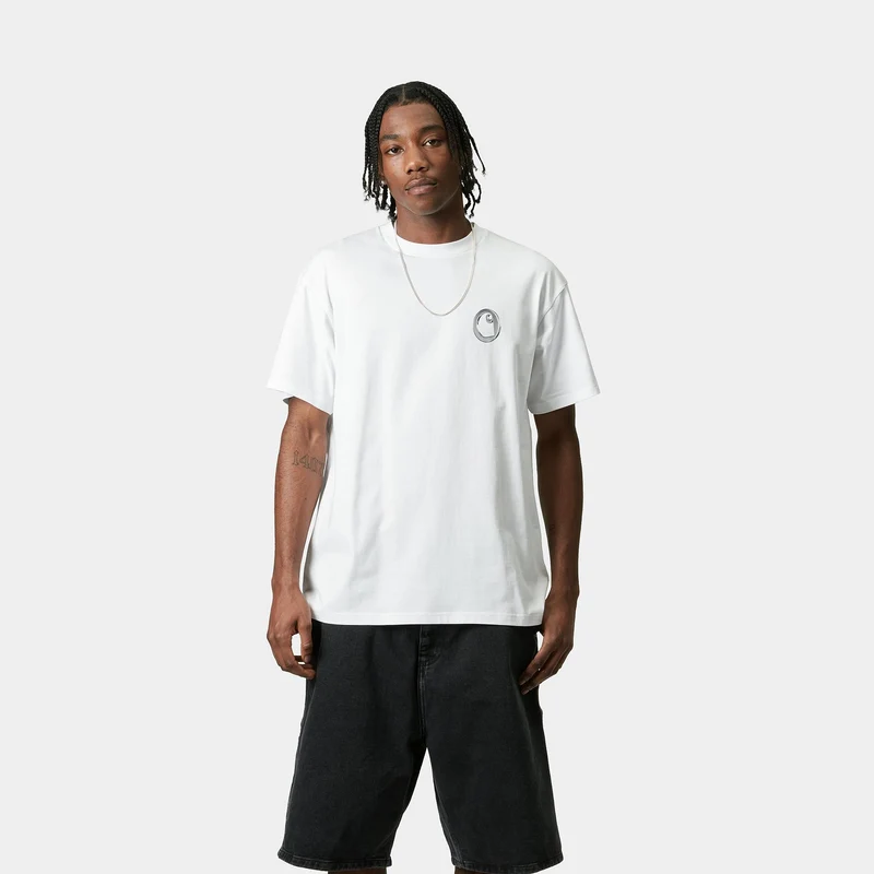 Carhartt WIP Herren Linked Charms T-Shirt | Weiß