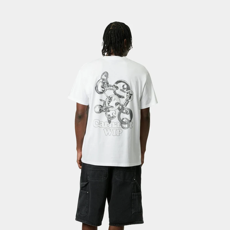 Carhartt WIP Herren Linked Charms T-Shirt | Weiß
