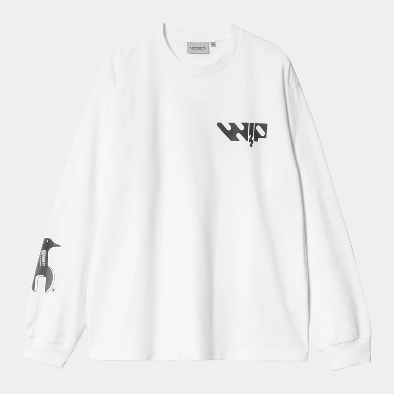 Carhartt WIP Herren WIP Industry Langarm-T-Shirt | Weiß