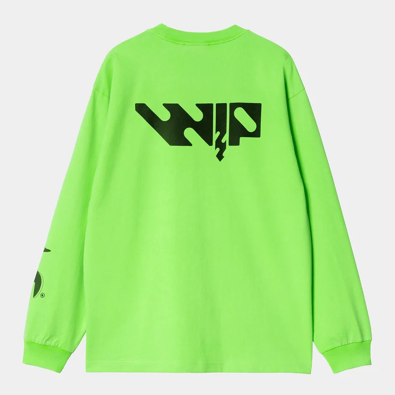 Carhartt WIP Herren WIP Industry Langarm T-Shirt | Lumo Grün