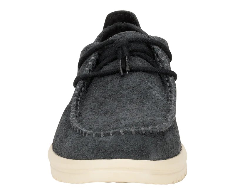 Hey Dude Wally NXT Moc Loafer für Herren | Schwarz / Holz-Esche