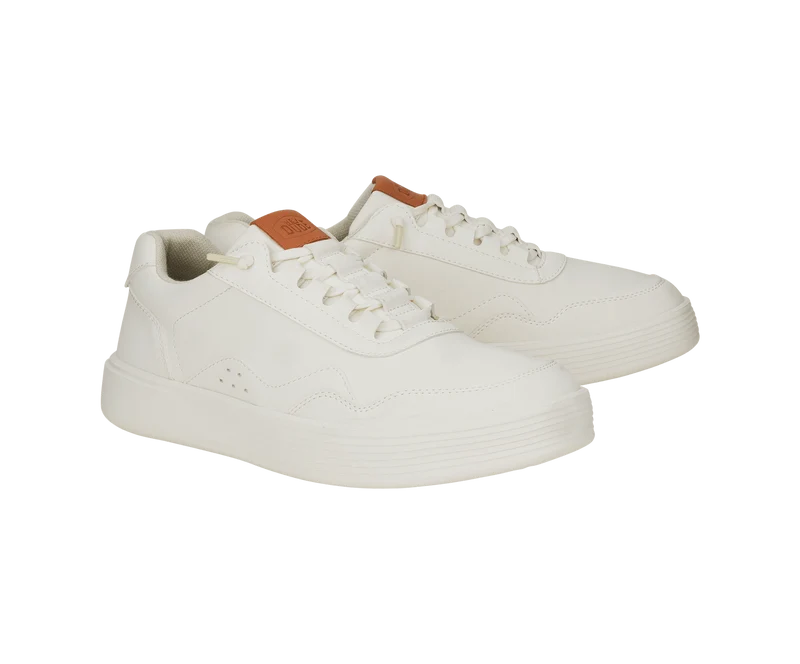 Hey Dude Hudson Classic Herren-Sneaker | Weiß