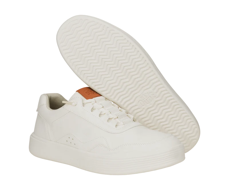 Hey Dude Hudson Classic Herren-Sneaker | Weiß