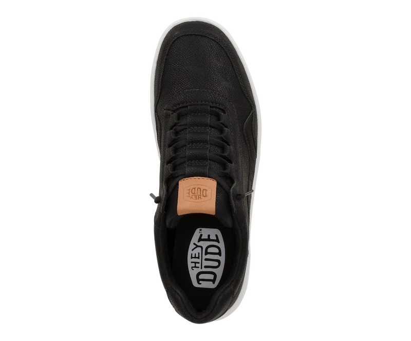 Hey Dude Hudson Classic Herren-Sneaker | Schwarz