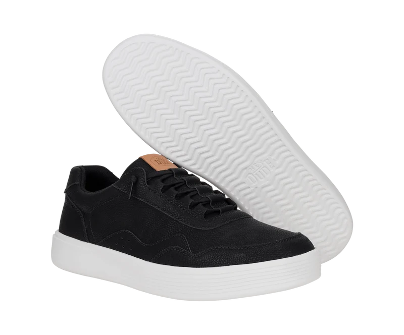 Hey Dude Hudson Classic Herren-Sneaker | Schwarz