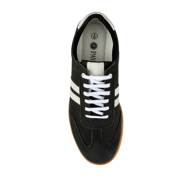 Casual Lace-Up Trainers - TEJ41005 / 327 540 - Black