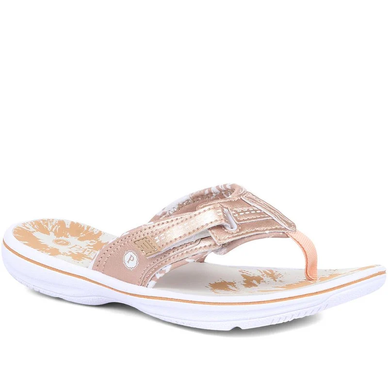 Touch-Fastening Toe Post Sandals - XIAM29002 / 316 019