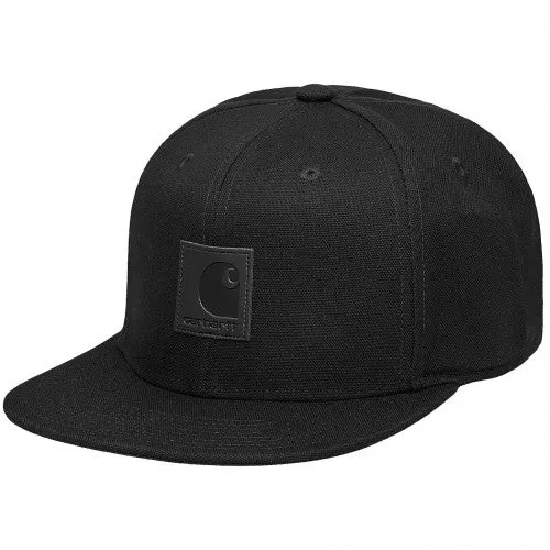 Carhartt WIP Logo-Kappe – Schwarz