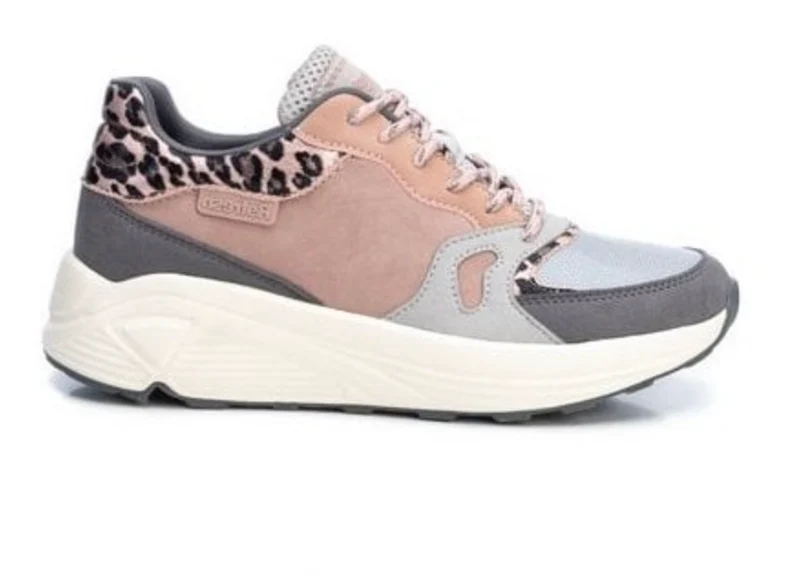 Refresh Modischer Damen-Sneaker – Rosa/Grau