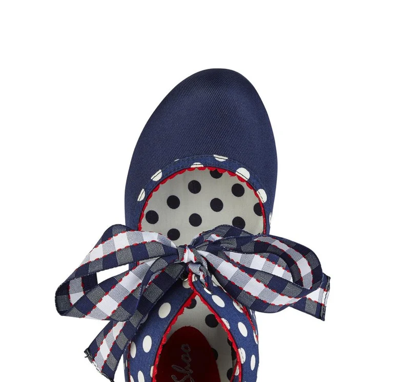 Ruby Shoo - Aisha - Blaue Tupfen