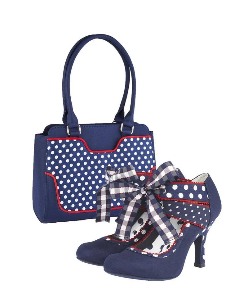 Ruby Shoo - Aisha - Blaue Tupfen