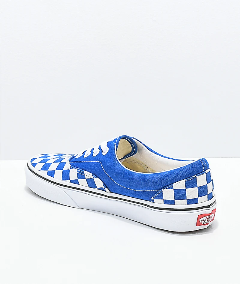 Vans Ära – Lapisblaues Schachbrett-Canvas