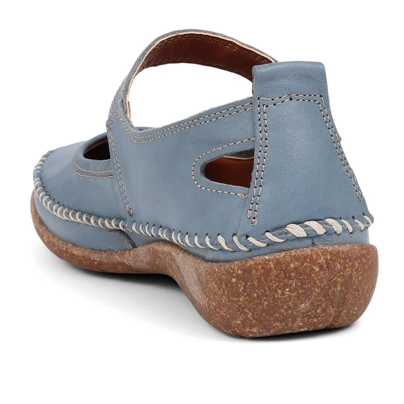Leather Mary Janes - HAK39031 / 325 542 - Denim