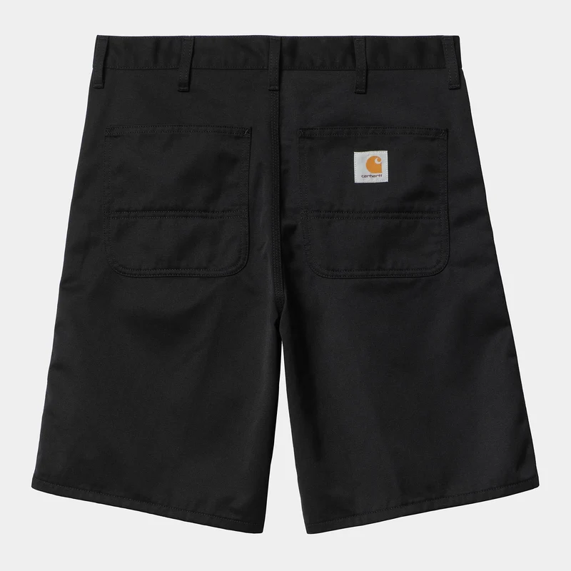 Carhartt WIP Herren Simple Denison Twill Shorts | Schwarz gespült