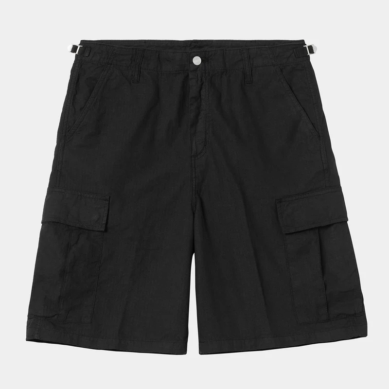 Carhartt WIP Herren Alan Cargo Short | Schwarzes Stückgefärbt