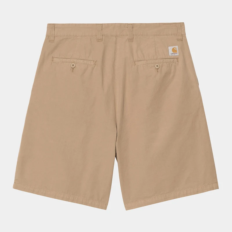 Carhartt WIP Herren Calder Dothan Popeline Short | Stückgefärbtes Leder