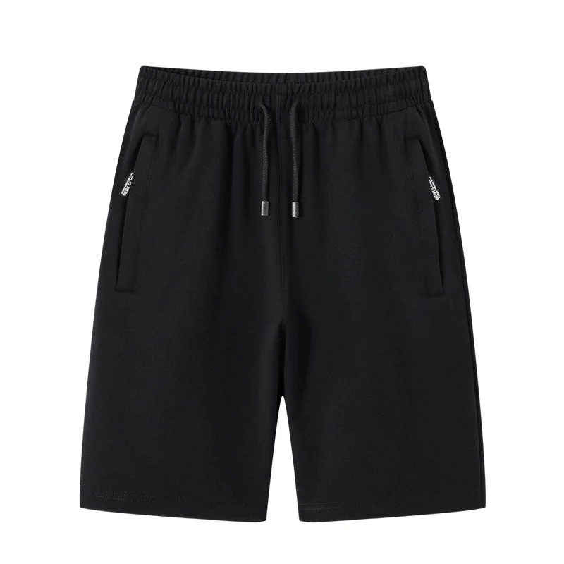 Rhodieve | Elastische Sportshorts mit Reißverschlusstaschen