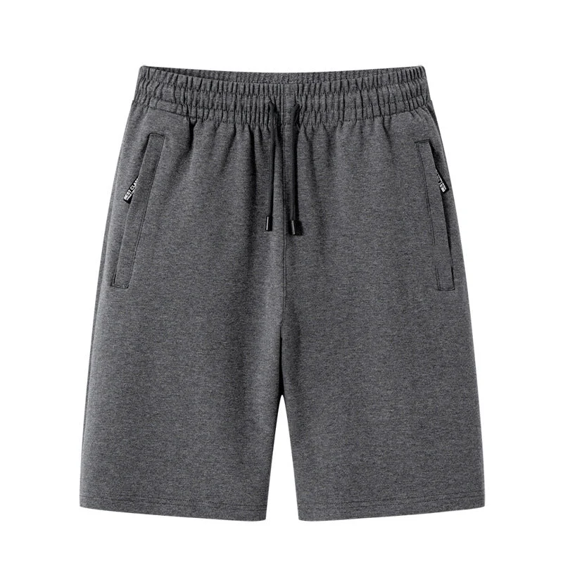 Rhodieve | Elastische Sportshorts mit Reißverschlusstaschen