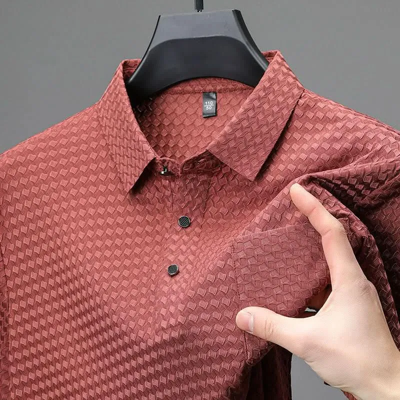 Carlitos | Strukturiertes Kurzarm-Poloshirt für Herren
